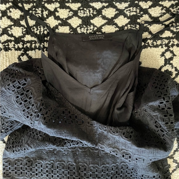 NWT AllSaints Dakota Ruffle Dress - Picture 8 of 10